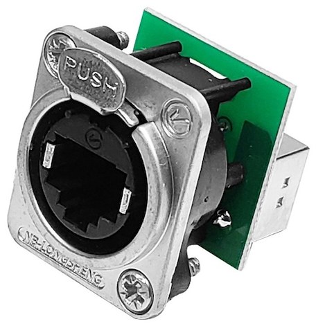 Conector RJ45 a Chasis Metálico