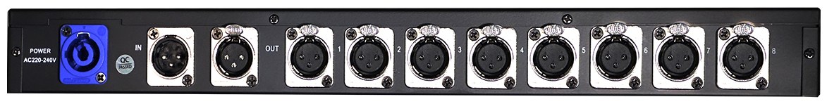 Splitter DMX 1 Entrada 8 Salidas